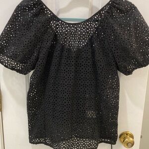3 Jcrew size 4 eyelet blouse